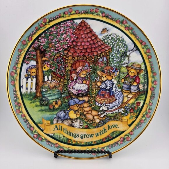 The Danbury Mint Limited All Things Grow with Love by Lucy Rigg Collector Plate - Picture 1 of 5